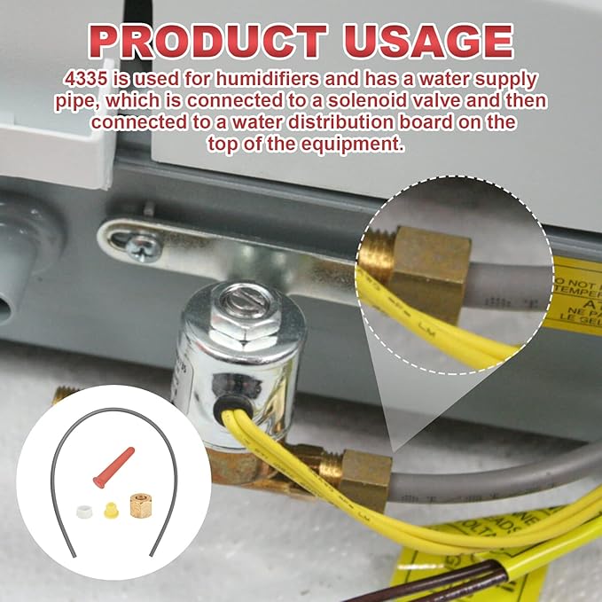 Replacement Humidifier Parts Feeding Tube Supplies Humidifier Feed Tube Assembly Model 4335 for fit Aprilaire 400&500&600 - AquaVibe