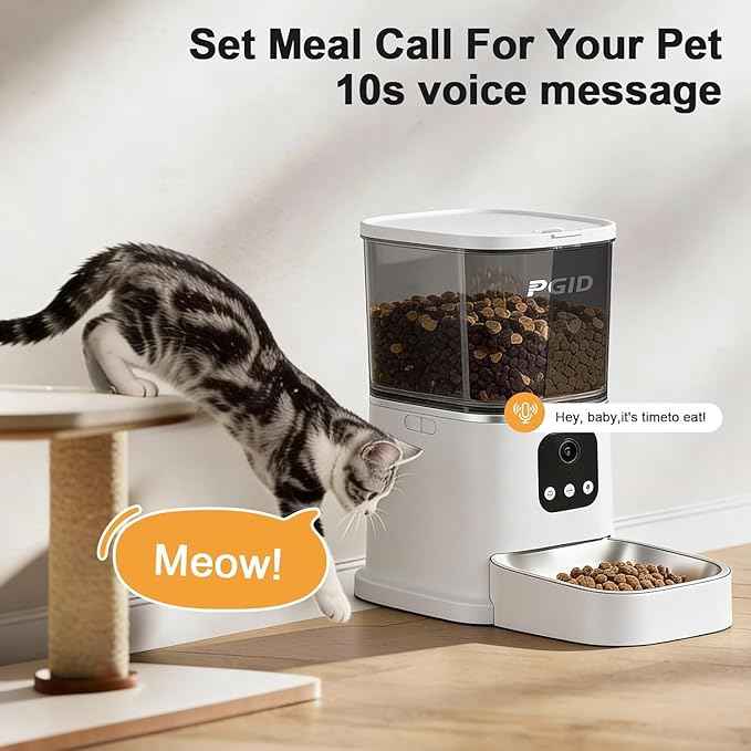 Cordless Cat Water Fountain Stainless Steel 4.5L Fountain+ 5L Automatic Cat Water Fountain with 4K Camera + Hair Removel Glove Set for Pet Dog Cat