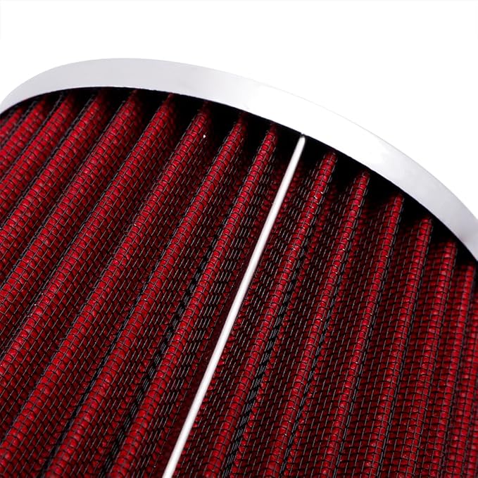 3.5" Universal Clamp-on Air Intake Filter - Washable, High-flow，Lower intake air temperature, Inlet Cold Air Cone Replacement