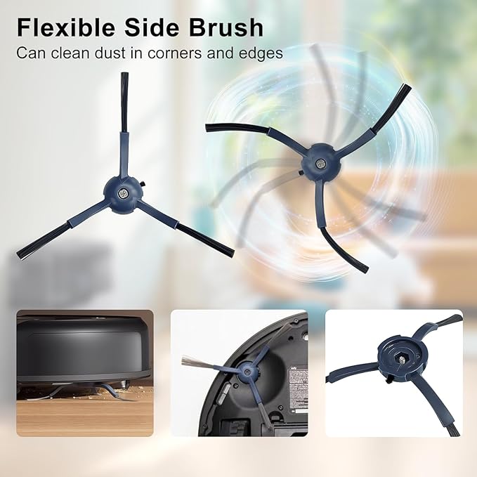22 Pack Accessories Compatible with Eufy Omni C20 Robotic Vacuum Cleaner Accessory,1 Main Brush, 4 Sweeping Brushes,4 HEPA Filters,5 Dust Bags(Activated Carbon),6 Mop Pads - AquaVibe