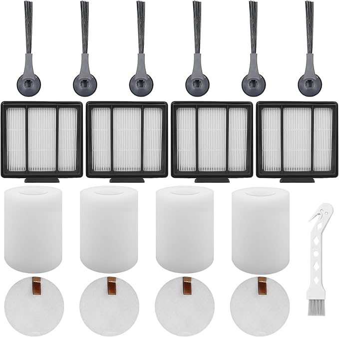 RV1001AE Filter Replacement Part Aaccessory Set for Shark IQ R101AE RV1001AE RV100AE AV912S AV1002AE, Vacuum Cleaner Filter for Shark AV2501S RV2502AE RV2520 RV2510, (15PCS) - AquaVibe
