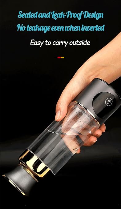 Smart Hydrogen Water Bottle Generator, Portable Fast-Charging Hydrogen Rich Water Health Cup, Highly Concentrated Hydrogen Water Ionizer Machine for Daily Hydration Needs