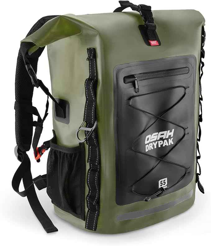 Waterproof Backpack Dry Bag 35L/55L/85L – Heavy Duty Roll-Top Hiking Backpack for Travel, Kayaking, Boating, Camping, Rafting and Fishing