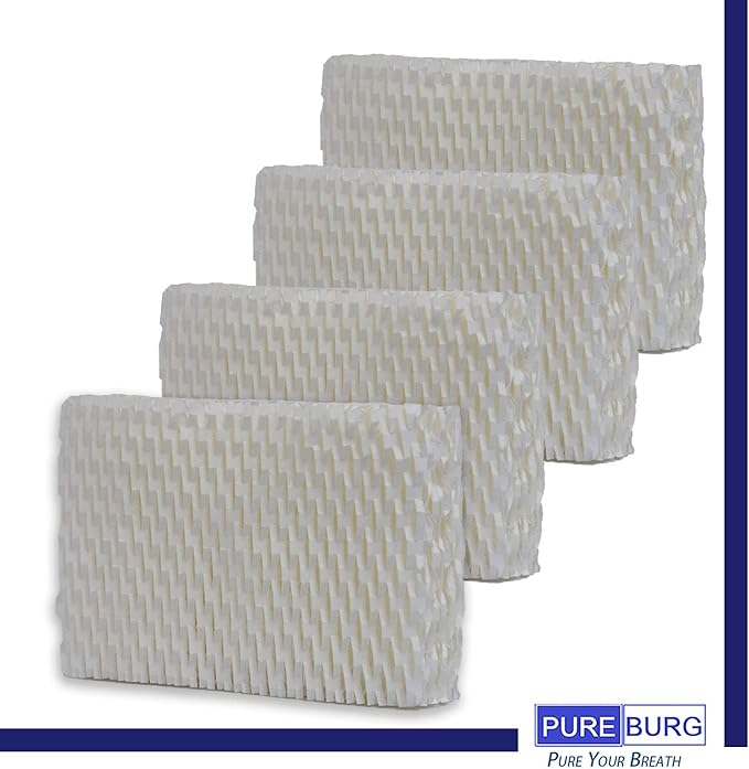 PUREBURG WF813 Humidifier Wick Filters Compatible with Relion WF813 Relion RCM832 RCM832N RCM-832N DH832 DH-832 Duracraft DH-830 Honeywell HC832 Robitusin DH-832 ProCare PCCM-832N AC813,4-Pack