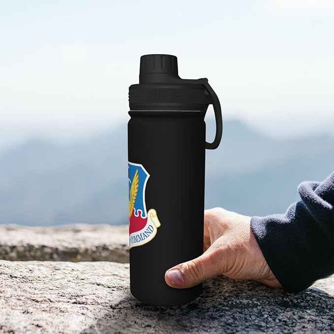 Acc Shield Water Bottle 18 Oz Stainless Steel Water Bottles Leak Proof Outdoor Sports Insulated Water Bottle Funny Bottle Water