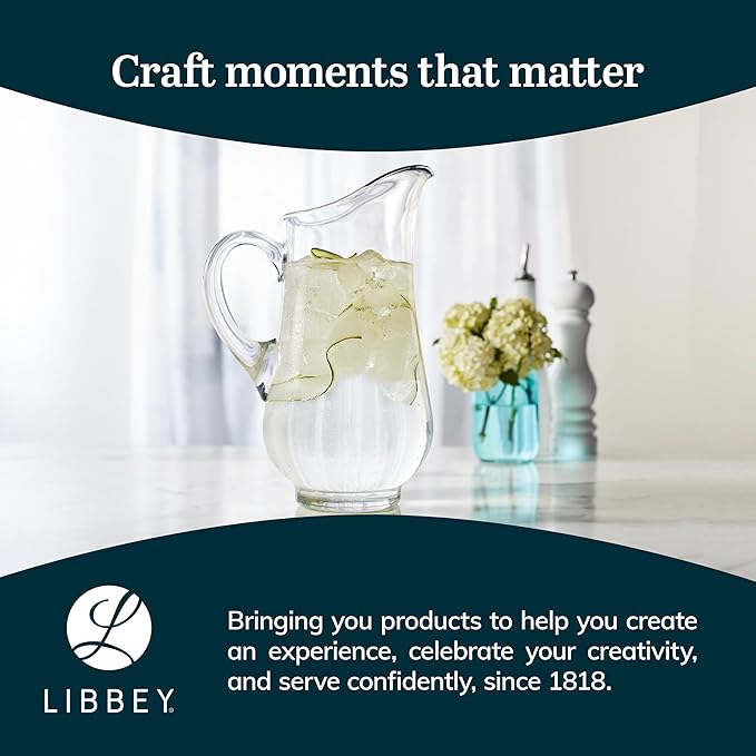 Libbey Atlantis Glass Pitcher, 73-ounce