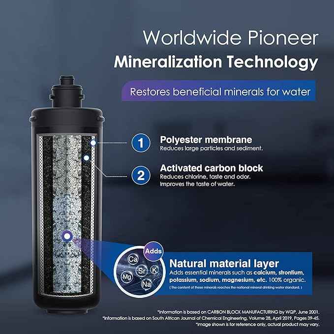Waterdrop RF10-MZ Replacement Filter Cartridge For 10UB-MZ/10UA/10UB Under Sink Water Filter, 8K Gallons High Capacity