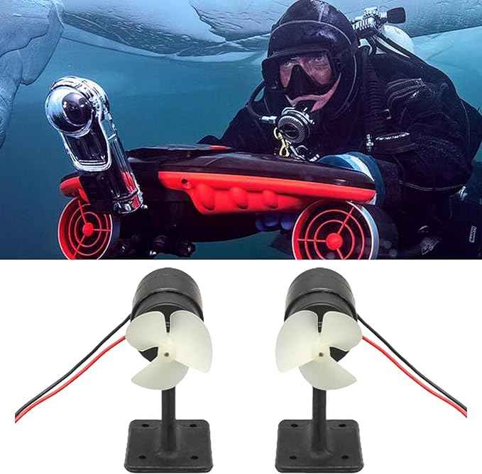 Ship Model Underwater Motor Propeller 80W Underwater Thruster Motor for Baits Boat Models 10-20V 15kg Load Capacity Model Ship Accs