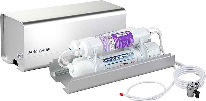 APEC Water Systems RO-CTOP-PHc Alkaline Mineral Portable Countertop Reverse Osmosis Water Filter System pH+ with Case, Installation-Free, Fits Most Standard Faucet