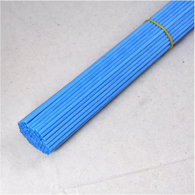 100 Pieces Fiber Reed Diffuser Replacement Refill Sticks (12" x 3mm, Ice Blue) - AquaVibe