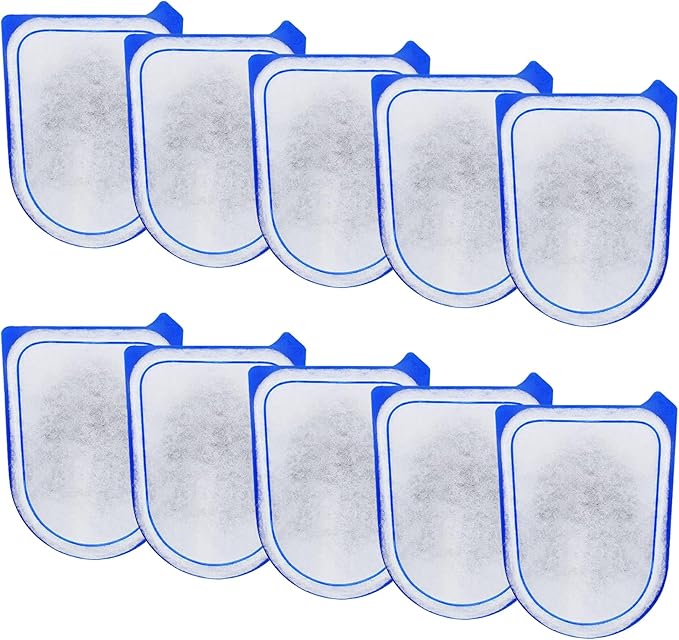 10-Pack Carbon Filter Cartridges Compatible with Tetra Whisper EX30/EX45/EX70 Filters, Replacement Filter Cartridges - AquaVibe