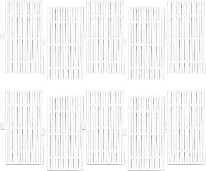 Filters For MAMNV BR150/BR151 For ZCWA BR150/BR151 For ONSON BR150/BR151 For GTTVO BR150/BR151 Robot Vacuum Cleaner, Vacuum Cleaner Filters Replacement Kits(10PCS) - AquaVibe