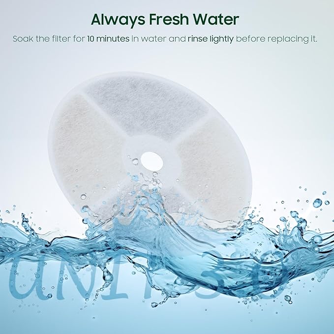 10 PCS Plastic Reduced Version Pet Cat Water Fountain Filters Fit For E versweet Solo 2/Solo SE, E versweet 3 Pro/2S/3, Including Replacement Filters and Replaced Foam Pump Filter (10 pcs)