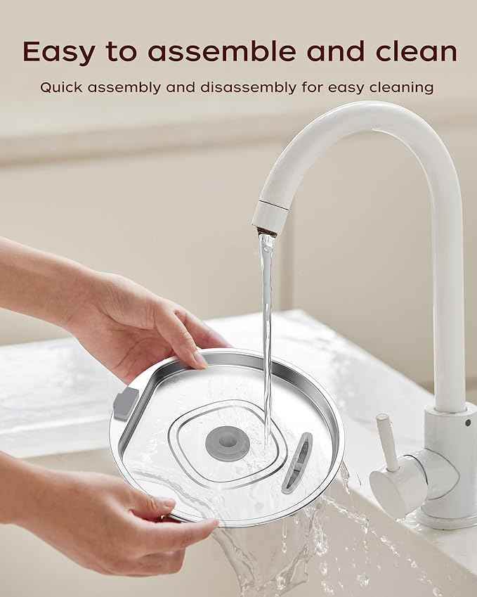 Cat Water Fountain Stainless Steel - 108oz/3.2L Pet Gift Dog Water Dispenser Automatic Silent Cats Dispenser for Drinking Indoor Metal Kitty Spout Fountains with 2 Filters and 2 Sponges