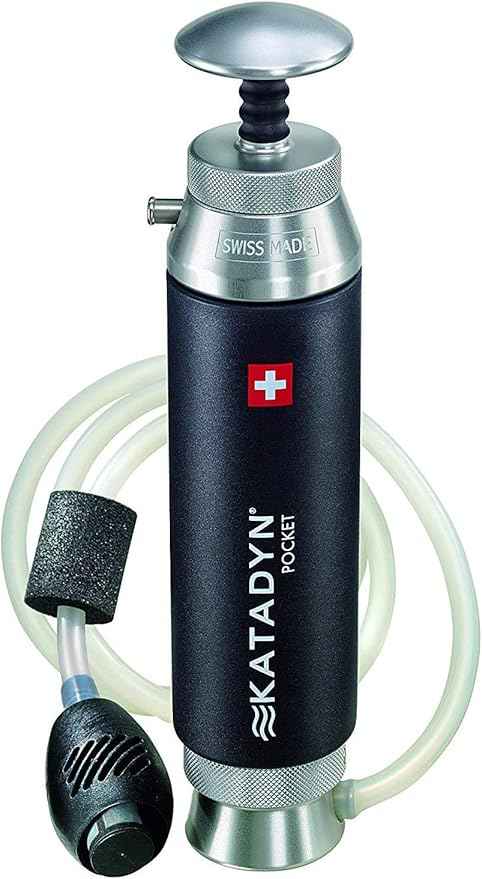 Katadyn Pocket Water Filter for Backpacking, Group Camping & Emergency Preparedness