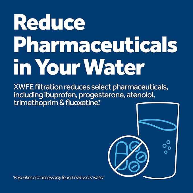 GE XWFE Refrigerator Water Filter | Reduces Lead & 50+ Impurities | Replace Every 6 Months | Pack of 4