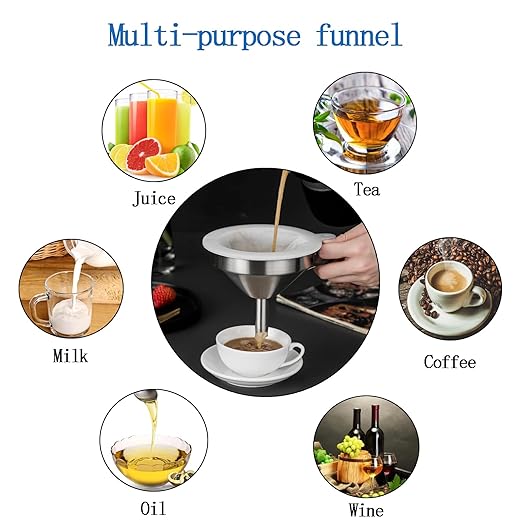 4 Pieces 200 Mesh Strainer Kitchen Food Filter，Ultra-Fine Nylon Mesh Sieve，Plastic fine mesh Colander for Filtering Soy Milk, Coffee, Milk, Yogurt, Juice