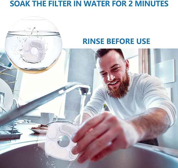 40 Pack Filters compatible with Veken Cat Water Fountain 95oz/2.8L Dog Pet Water Dispenser Filter Replacement (20 Carbon Filters+20 Pre-Filter Sponges)