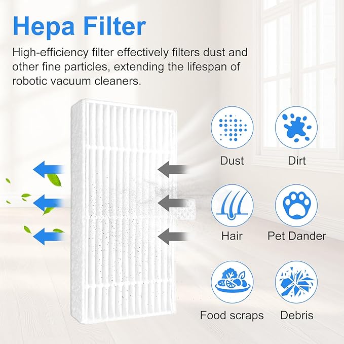 Filters For MAMNV BR150/BR151 For ZCWA BR150/BR151 For ONSON BR150/BR151 For GTTVO BR150/BR151 Robot Vacuum Cleaners, Vacuum Cleaner Filters Replacement Kits (3PCS) - AquaVibe