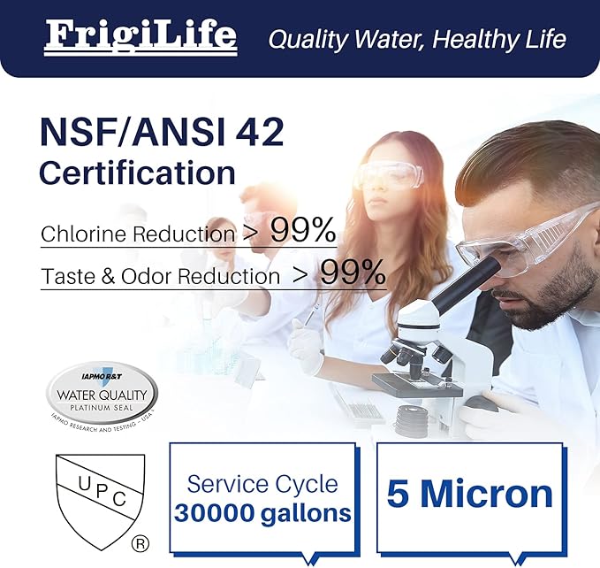 FXHTC 5 Micron 10" x 4.5" Whole House Sediment Activated Carbon Water Filter Replacement for GE FXHTC, GXWH40L, GXWH35F, GNWH38S, RFC-BBSA, W50PEHD, DuPont WFHD13001, 3 PACK - AquaVibe