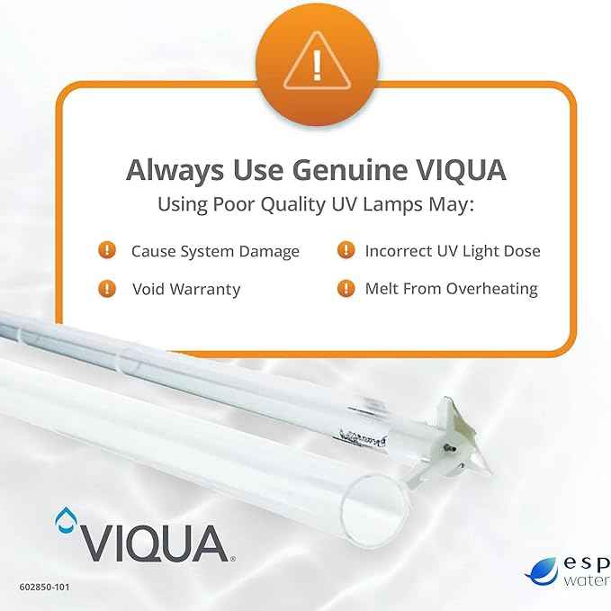 Viqua 602850-101 UV Lamp and Sleeve Kit for PRO10, G, G+ Water Treatment Systems, Genuine OEM Parts