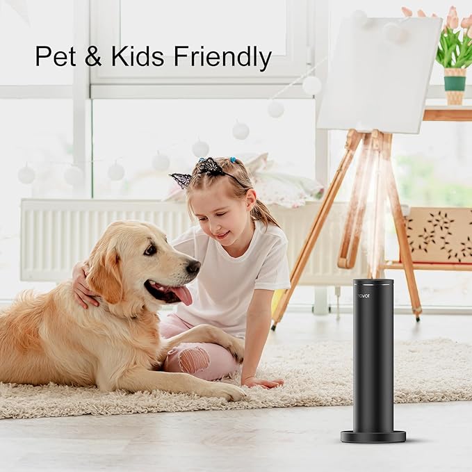 Smart Ultra-Quiet Tower Essential Oil Diffuser with Bluetooth Control，Waterless Scent Diffuser Machine with Bluetooth Control, 3000 sq.ft Coverage Scent Machine Diffusers for Home, Office, Spa