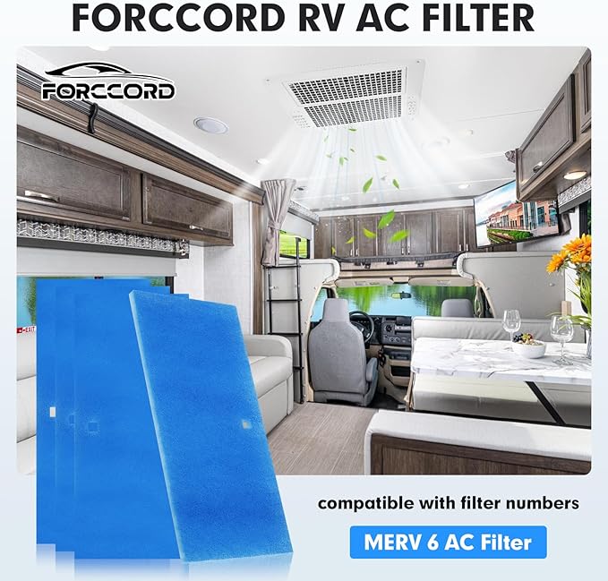 4-PACK RV Air Conditioner Filter Replacement Filters For MERV 6 AC Air Filter 6" x 14" - AquaVibe