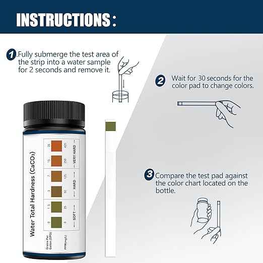 Water Hardness Test Kit-150 Strips Water Quality Testing for Drinking/Well Water, Softener,Hard, Dishwasher,Pool,Spa, 0-425 ppm