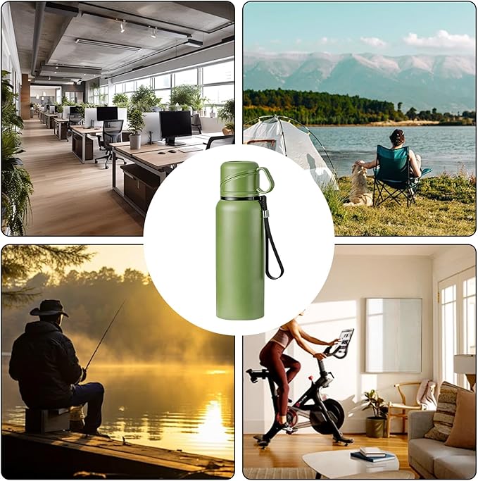 Double wall vacuum Leakproof stainless steel wide mouth insulated water bottle;tea tumbler with infuser,cup,lid;smart thermoses hot drinks;thermal flask ice coffee with led digital temperature display