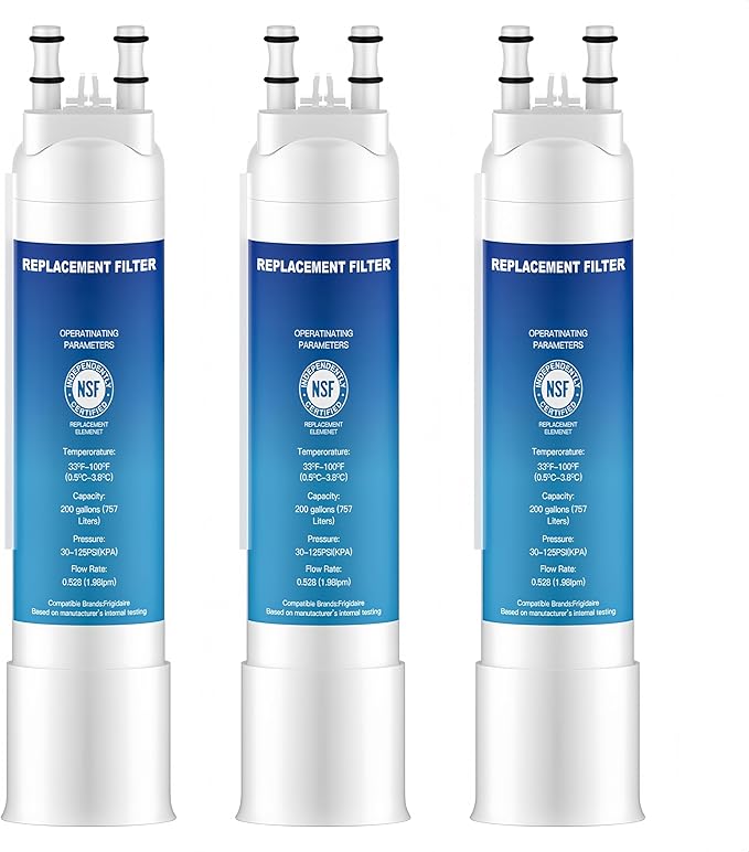 FPPWFU01 Water Filter Replacement for Frigidaire FPPWFU01 Water Filter Compatible with PurePour PWF-1,EPPWF01 PureAdvantage PWF-1 (3 Pack)