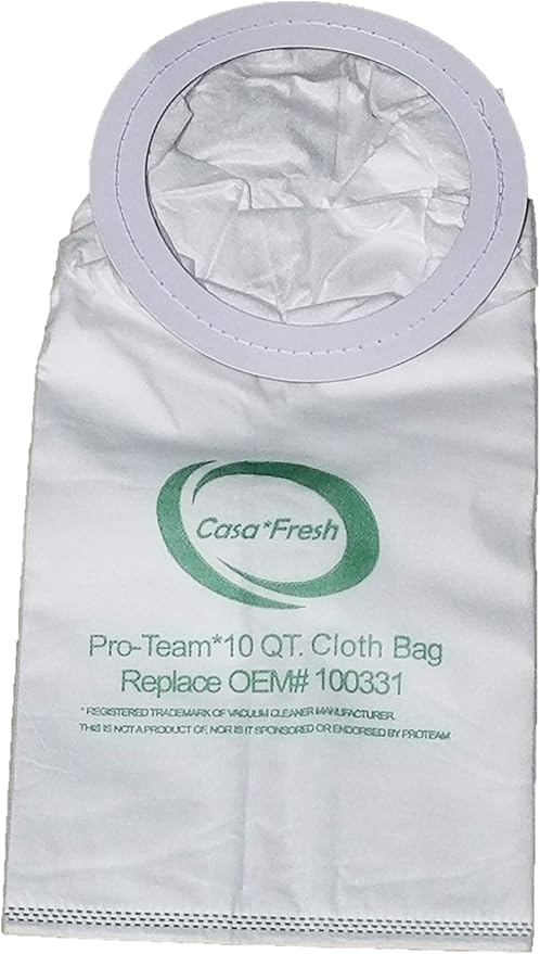 10 PK HEPA ProTeam 100331 Replacement. Compatible with 10 QT Backpack Coachvac, Super Coachvac, Megavac - AquaVibe