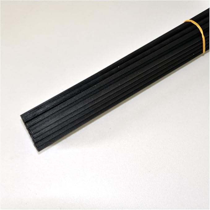 50 Pieces Fiber Reed Diffuser Replacement Refill Sticks for Aroma Fragrance (Black, 12" x4mm) - AquaVibe