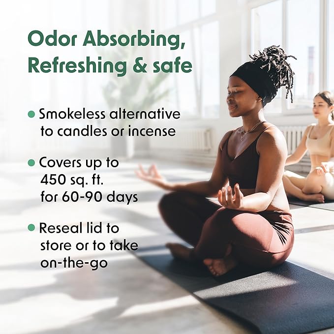 Wipex Odor Eliminator Gel Jar - Inspire Lemongrass 15oz, Odor Eliminator for Home, Effective Odor Absorber for Long-Lasting Freshness, Ideal for Rooms, Offices & Yoga Studios, 3pk