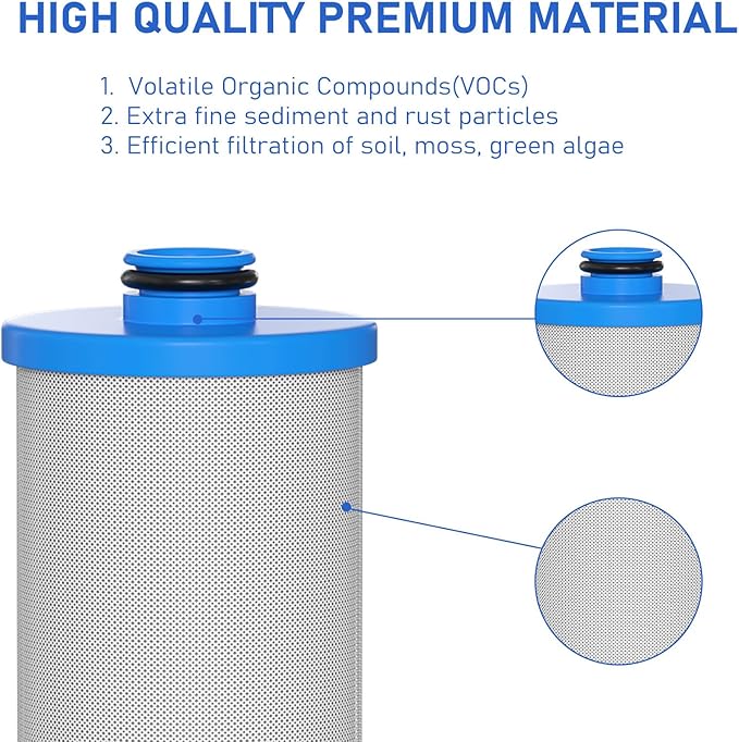 KW1 RV Water Filter 2.5 x 10" Compatible with RCS/FR1 Housing Replaces KW1 and FRE-10-BN Filtration Systems, 4-Pack