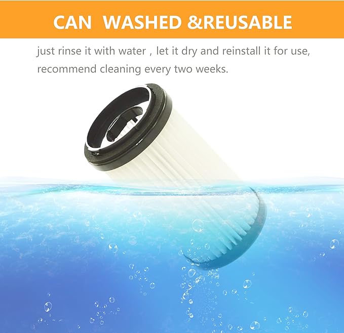 EZ SPARES Replacement for Kenmore Vacuum Cleaners DCF-1 DCF-2 Washable & Reusable HEPA Filters Replacement Kit to Filt 82720, 471178 & 82912(2pcs) - AquaVibe