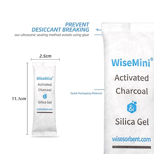 900Pcs 14 Gram Food Safe Desiccant Packs, High Absorption Capacity for Moisture & Odor, Silica Gel & Coconut Shell Activated Carbon Packets for Storage