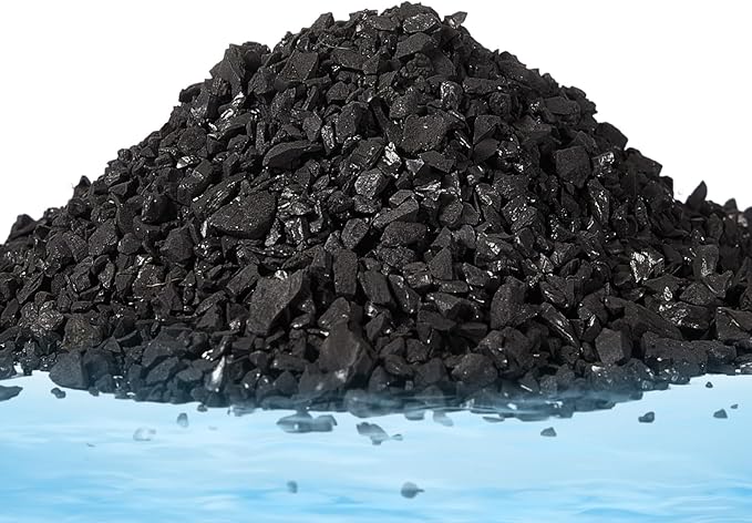 Timgle 30 Lbs Bulk Water Air Filter Activated Charcoal Coconut Hull Granular Activated Carbon 10-18 Mesh Water Distiller Charcoal Filters Media for Filtration