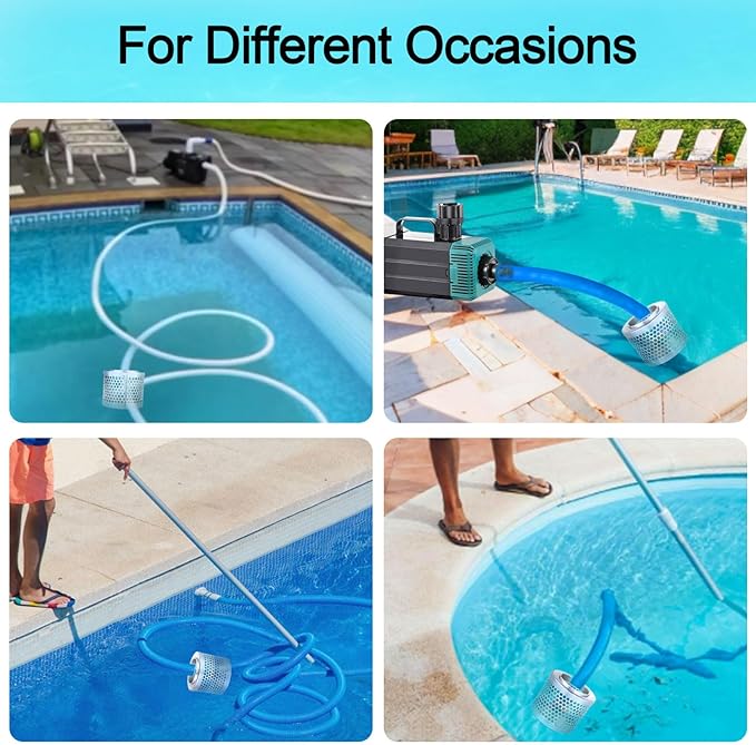 Round Hole Suction Strainer Filter for Pumps, Carbon Plated Steel Basket Water Suction Filter, with NPT Female Thread, Reduces Solids Entering Pump (4 inch)