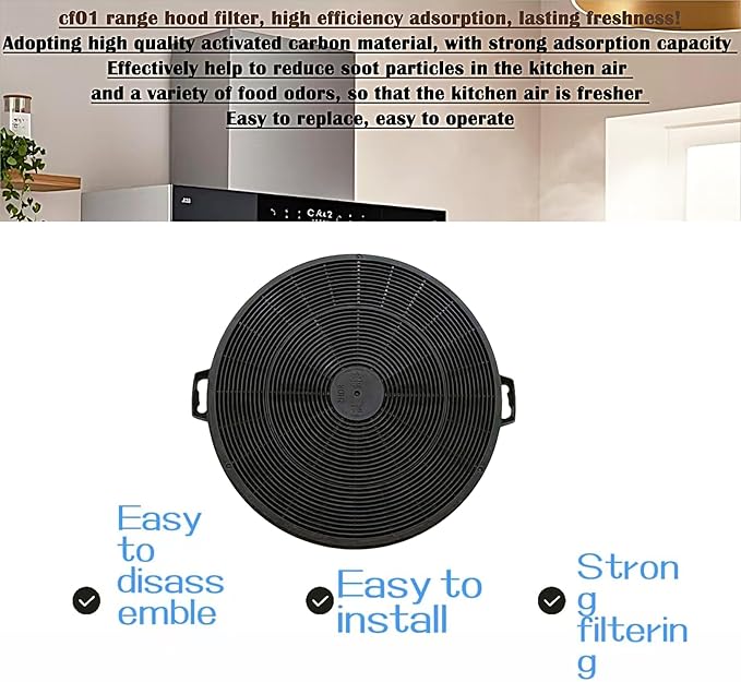 4 Pack CF1 Range Hood Carbon Filters Compatible for Zline KB-36 KB-30 KE-30 IE77 Models-Also Fits Other ZlineModels,Excludes 587 597 9597,See Description