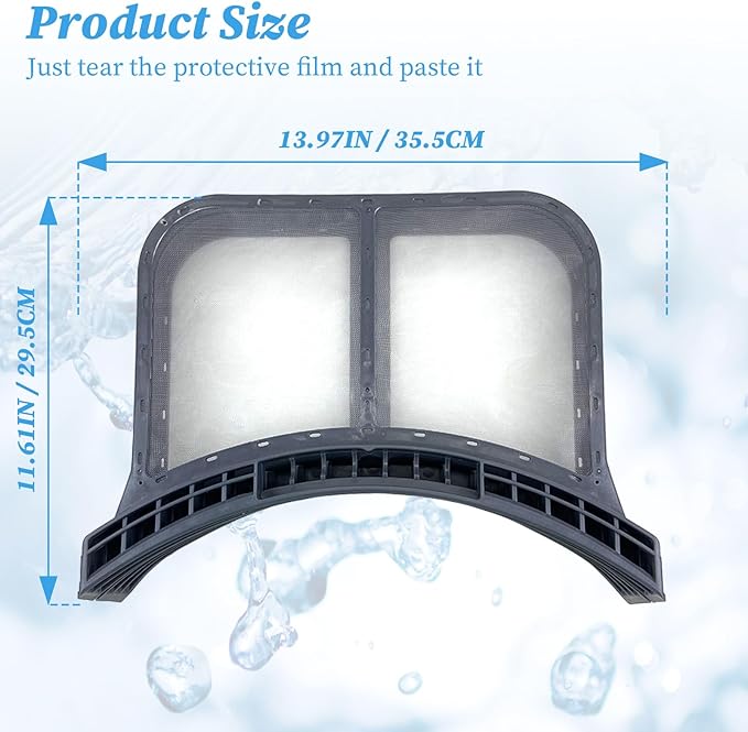 2025 Upgrade 5304513574 Dryer Lint Trap Filter Compatible with Frigidaire/Electrolux, Dryers Filter Assembly Replacement, Lint, Fit Pre RetrofitClamshell, Lint - AquaVibe