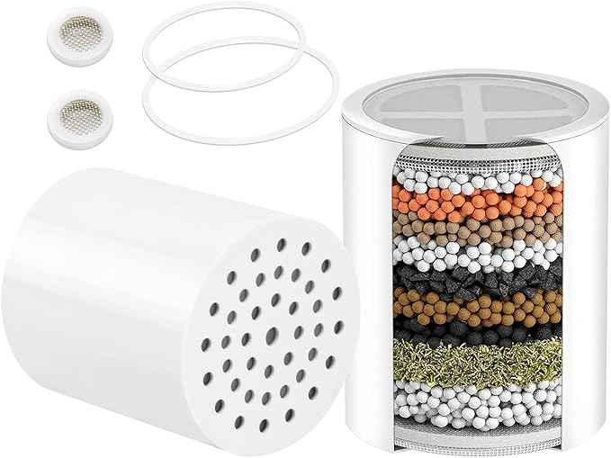 1 PACK Multi-Stage Shower Filter Replacement for sf100/sf220，Shower filter, skincare, chlorine removal, bathing and showering,replacement of Similar Design 15 and 20 stages (SFC100-SFC1)