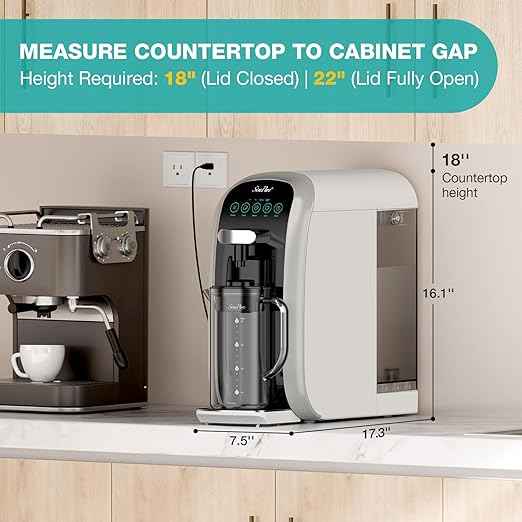 SimPure Y7T-A Countertop Reverse Osmosis System (Comes with One Extra CF+RO+ALK Filter Replacement Cartridge)
