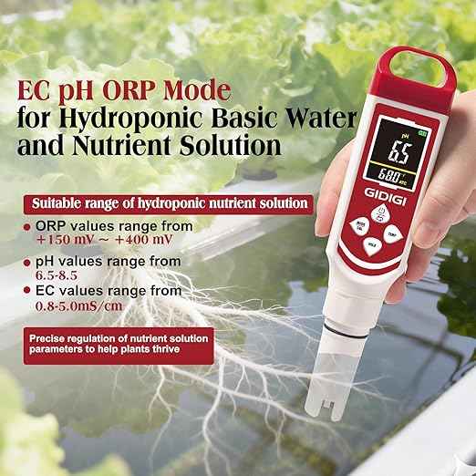 Upgraded Hydrogen Water Tester Meter Verified Digital 7-in-1 H2 ORP pH Meter Salt TDS EC Water Tester for Hydrogen Bottle, Pool, Aquarium, Drinking Water, Hydroponic