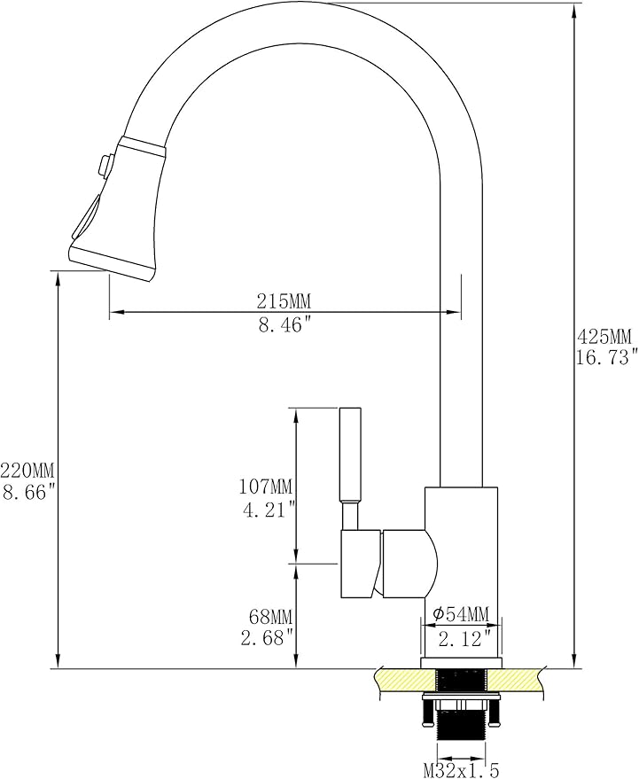 TUTEW Touchless Kitchen Faucet with Pull Down Sprayer, Red Copper Motion Sensor Kitchen Sink Faucet Single Hole, Spot Resist Stainless Steel Single Handle Commercial Modern Faucet