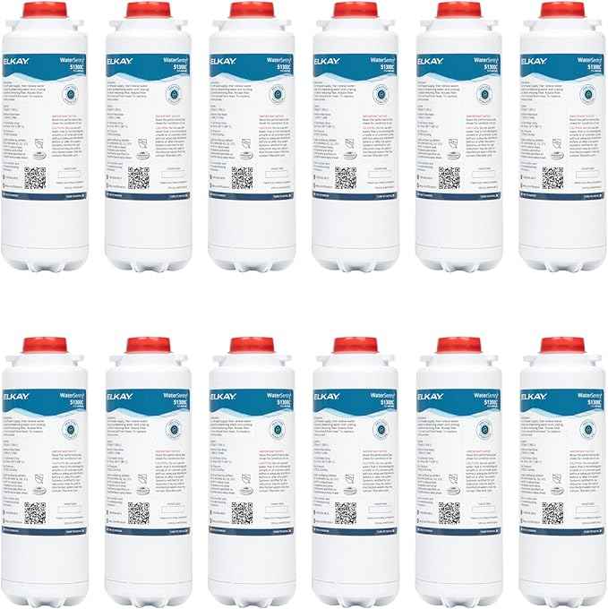 Elkay Genuine WaterSentry 51300C Lead + Microplastics NSF/ANSI Certified Filter (12-Pack)(Bottle Fillers)