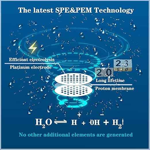 Hydrogen Water Generator, Hydrogen Water Kettle, Hydrogen Water Bottle Generator with SPE and PEM Technology, US Membrane Make Hydrogen Content up to 2000 PPB
