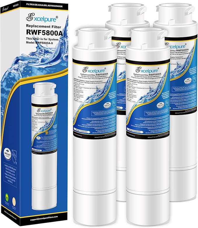 Refrigerator Water Filter Compatible with Frigidaire EPTWFU01, EWF02, Pure Source Ultra II, 4PACK