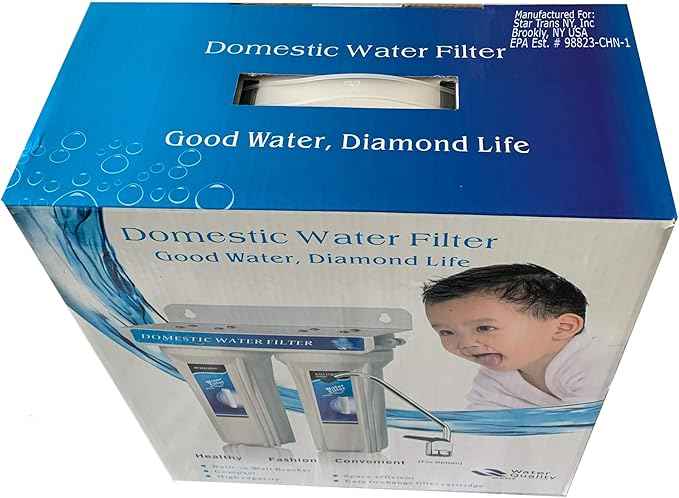 Premium Under Sink Direct Connect Two Stage Water Filtration System with 100% lead-free Chrome faucet -Removes Chlorine, Bad Tastes, Odors And 99.99% of Contaminants