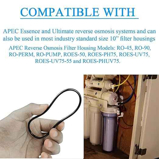 Water Systems Replacement ORing for ROES-50 3.5" OD Reverse Osmosis Water Filter Housings, O-Ring 6 pcs