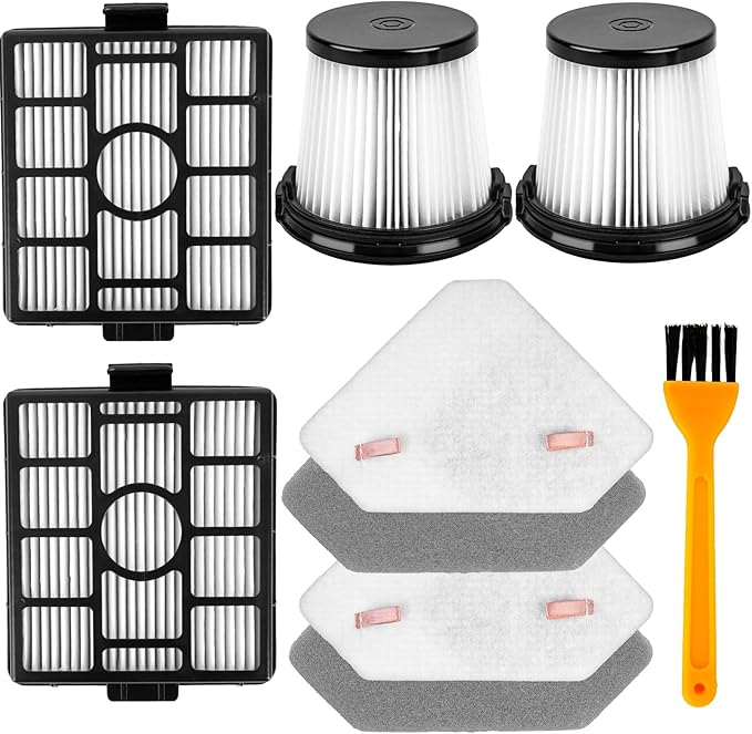 Replacement HEPA Filter for Shark BU3523 BU3521 BU3120 Cordless Stick Vacuum,Washable&Reusable Pre-Motor,Foam,and Auto-Empty System Filters-Compatible,Clean&Empty Cordless Vacuum Cleaner (7 Pack) - AquaVibe